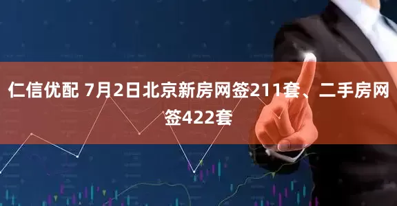 仁信优配 7月2日北京新房网签211套、二手房网签422套