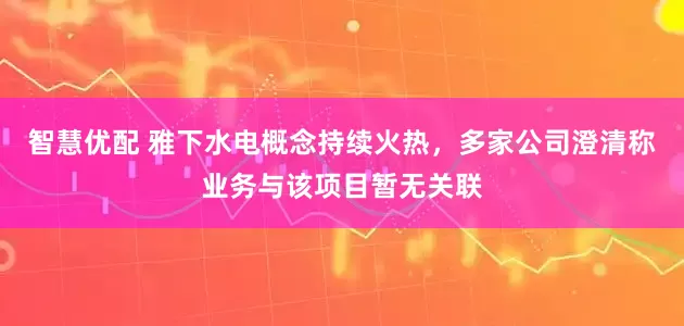 智慧优配 雅下水电概念持续火热，多家公司澄清称业务与该项目暂无关联