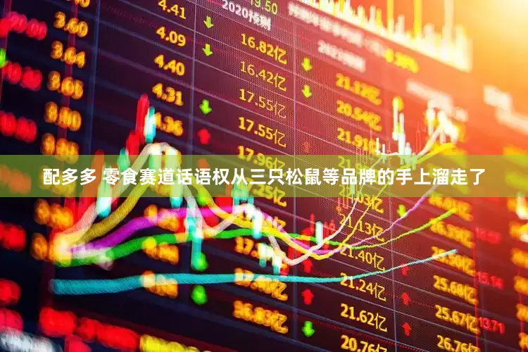配多多 零食赛道话语权从三只松鼠等品牌的手上溜走了