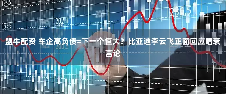 盟牛配资 车企高负债=下一个恒大？比亚迪李云飞正面回应唱衰言论